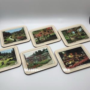 Buchart Gardens COASTERS BC Canada Memorabilia